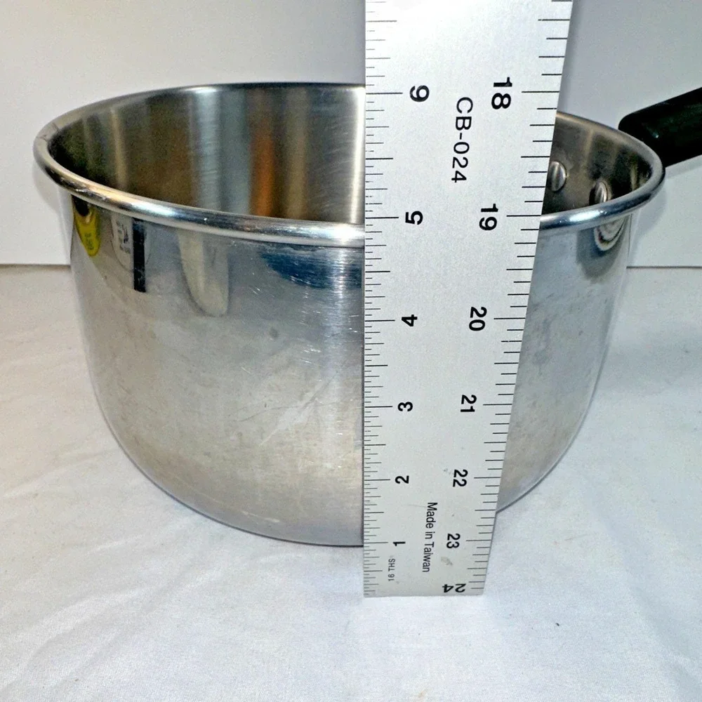 VTG Lagostina Verbania Stainless Steel Saucepan Pot Italy Cookware R09U 8